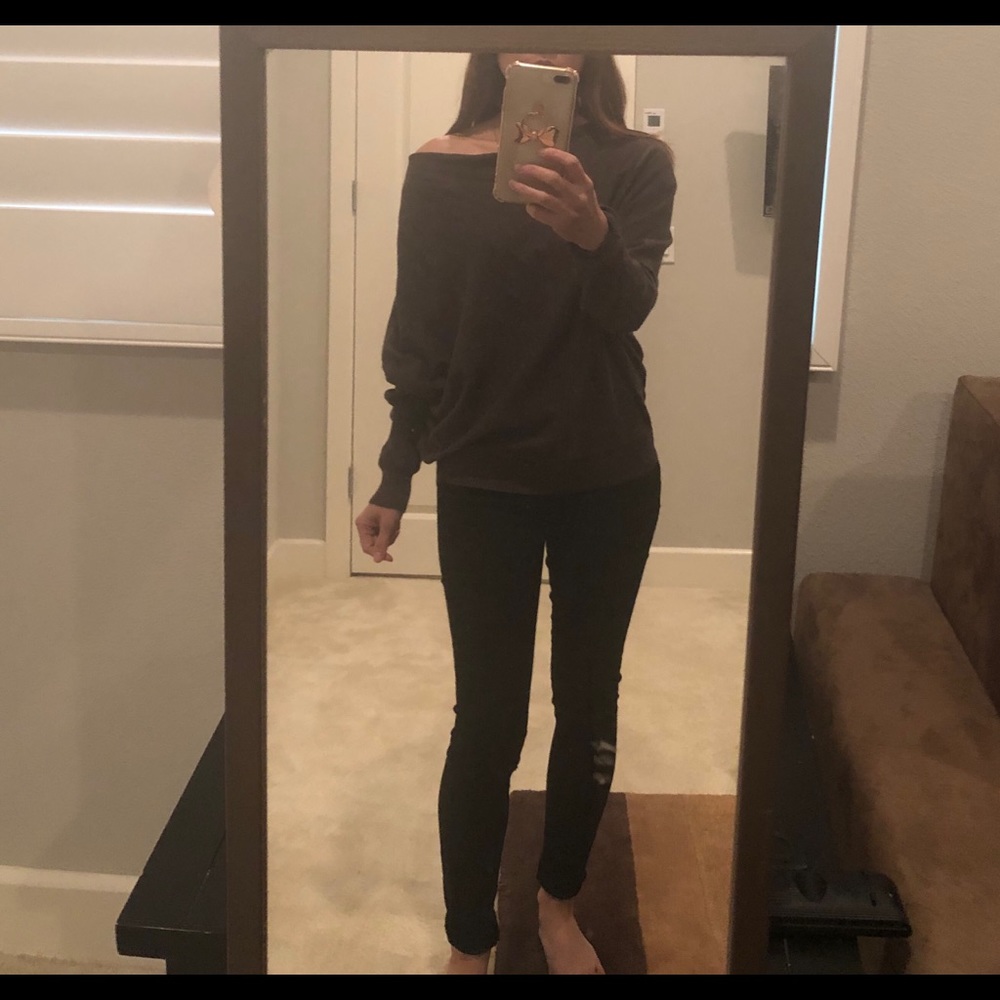 All Saints off the shoulder sweater